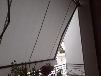 Ιταλικη τεντα μπαρα με βραχιονες Shadelab!!Τεντες Τζιφας Πατρα